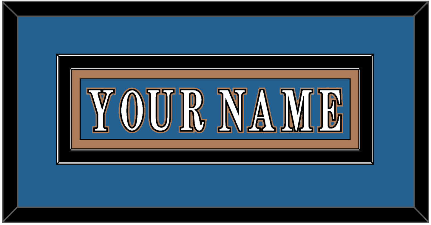 Washington Nameplate - Road Blue (1995-2000) - Signature Tier 2