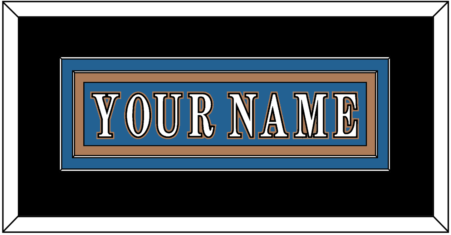 Washington Nameplate - Road Blue (1995-2000) - Signature Tier 3