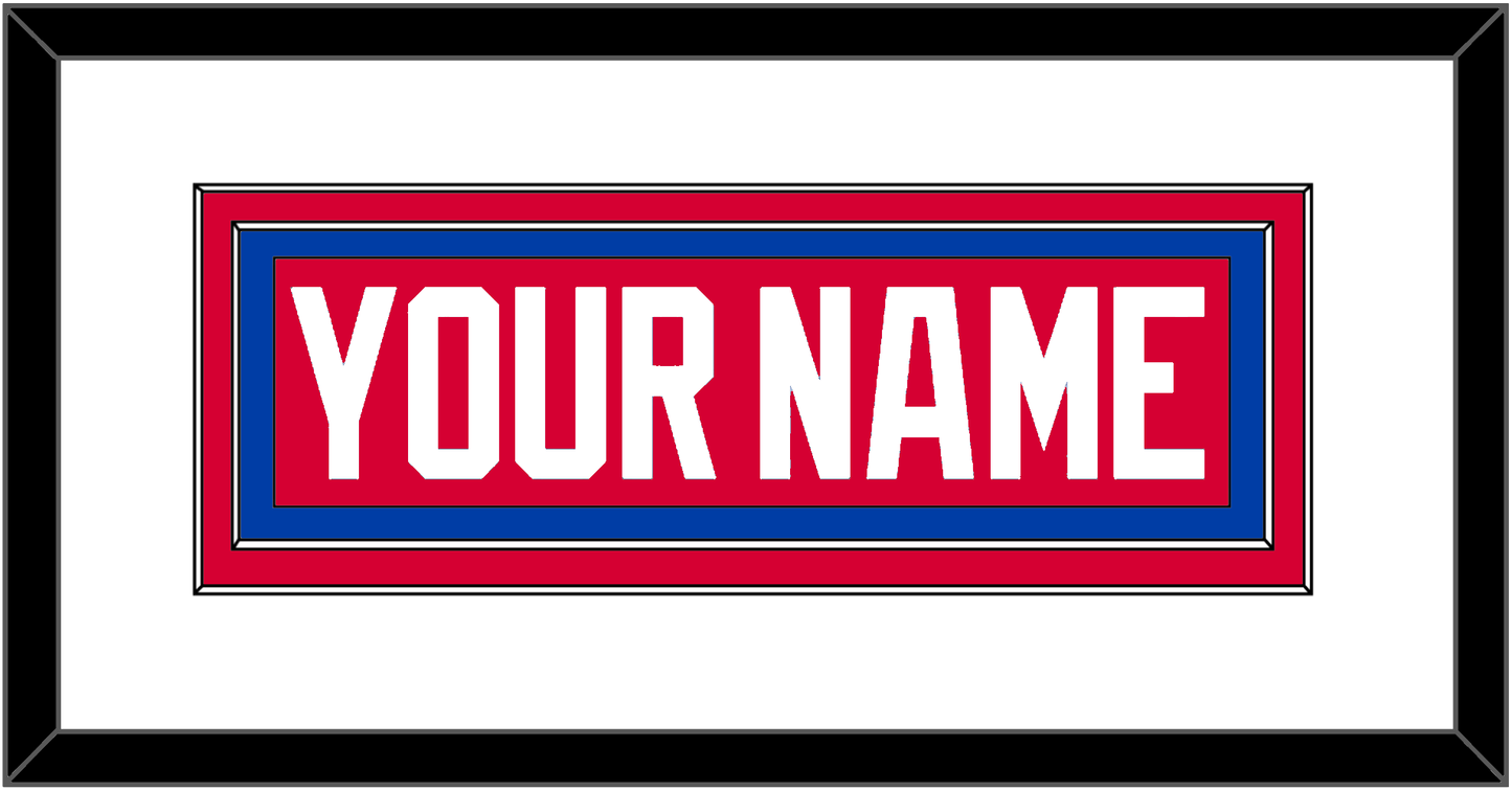 Washington Nameplate - Road Red (1979-1987) - Signature Tier 1