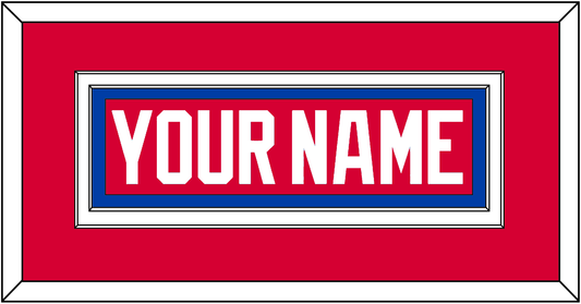 Washington Nameplate - Road Red (1979-1987) - Signature Tier 2