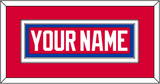 Washington Nameplate - Road Red (1979-1987) - Double Mat 2