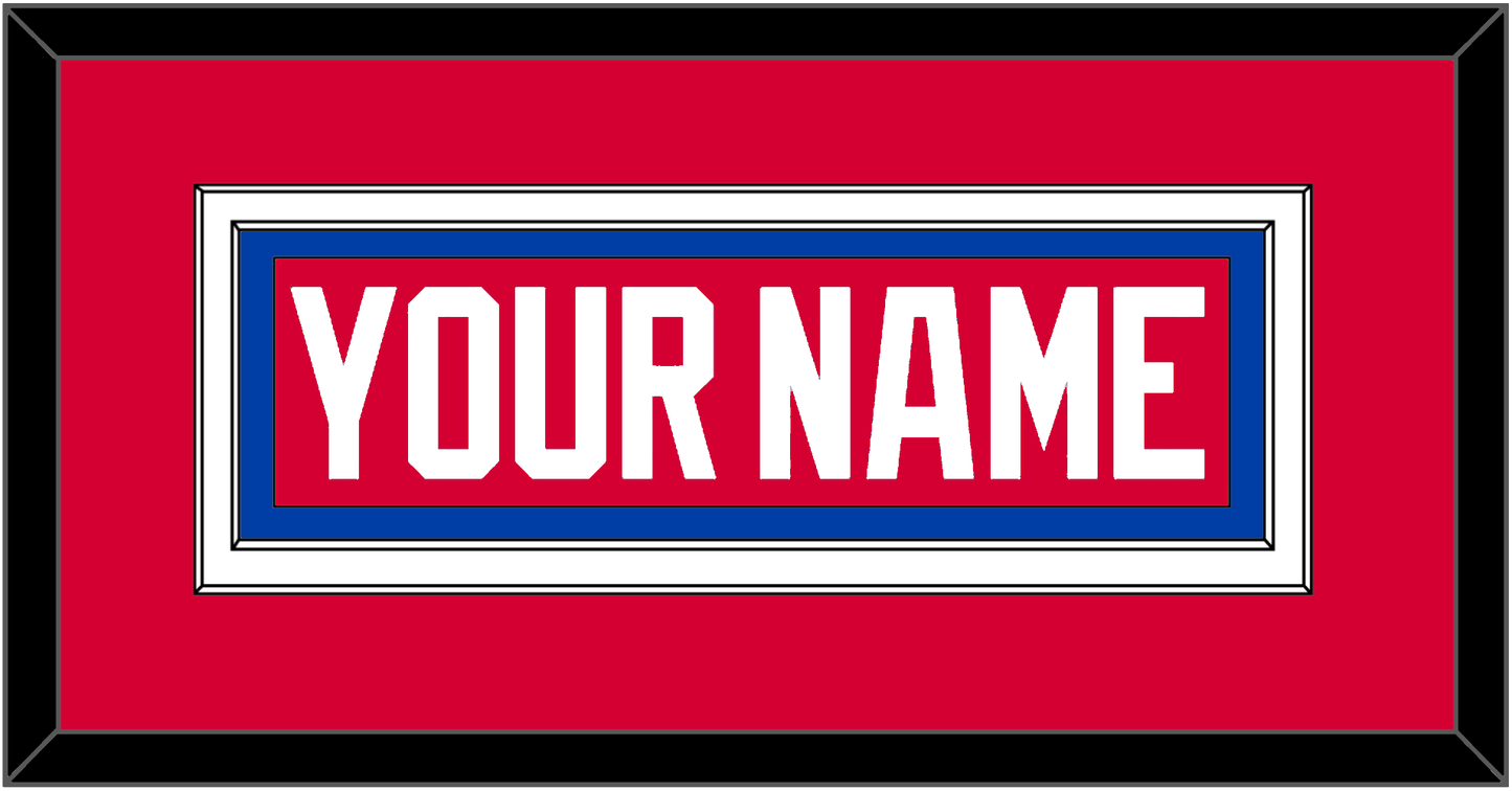 Washington Nameplate - Road Red (1979-1987) - Signature Tier 2