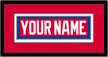 Washington Nameplate - Road Red (1979-1987) - Signature Tier 2