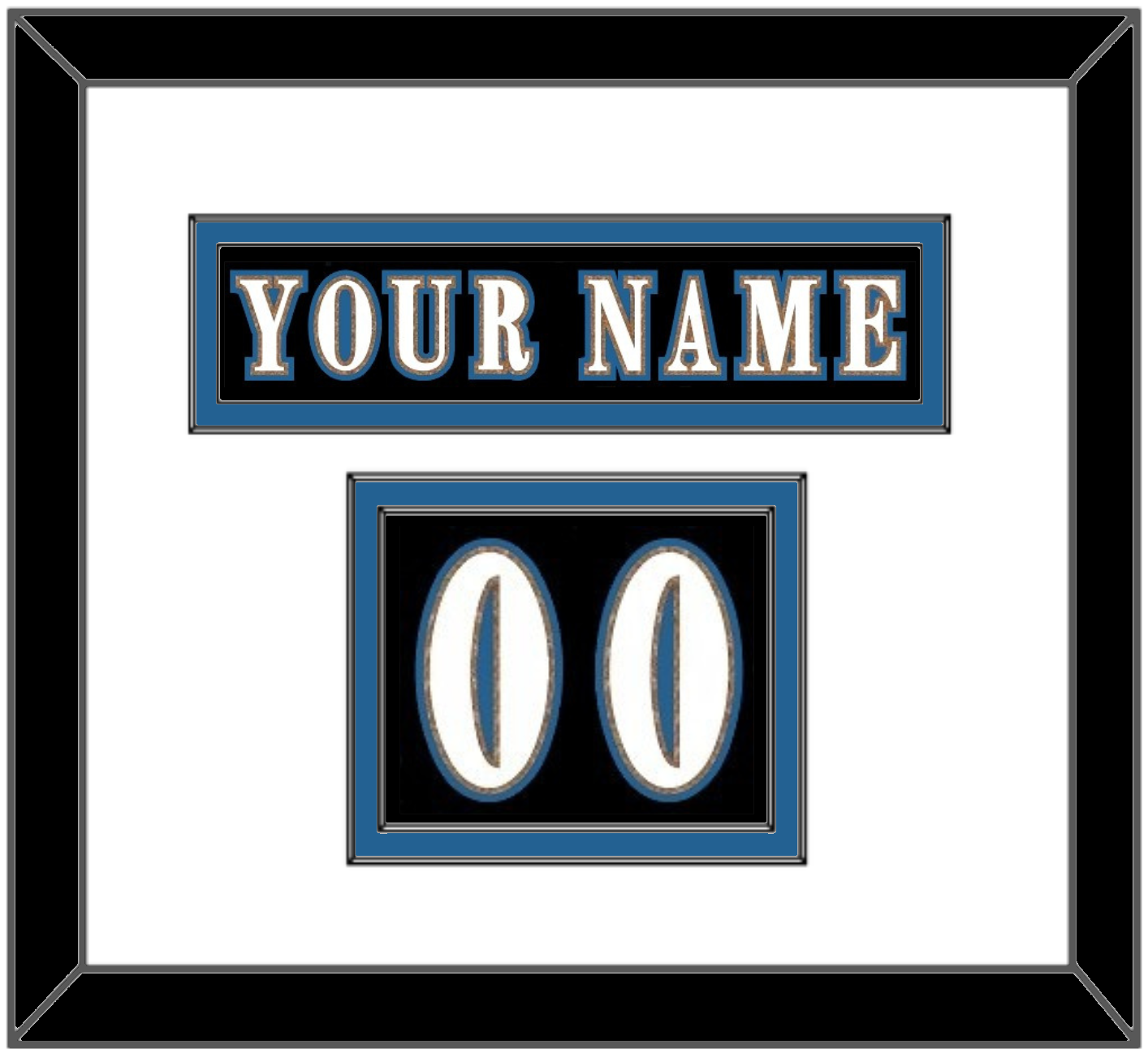 Washington Nameplate & Number (Shoulder) - Alternate Black (2024-2025) - Signature Tier 1