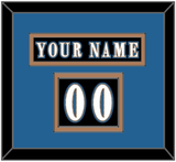 Washington Nameplate & Number (Shoulder) - Alternate Black (2024-2025) - Double Mat 3