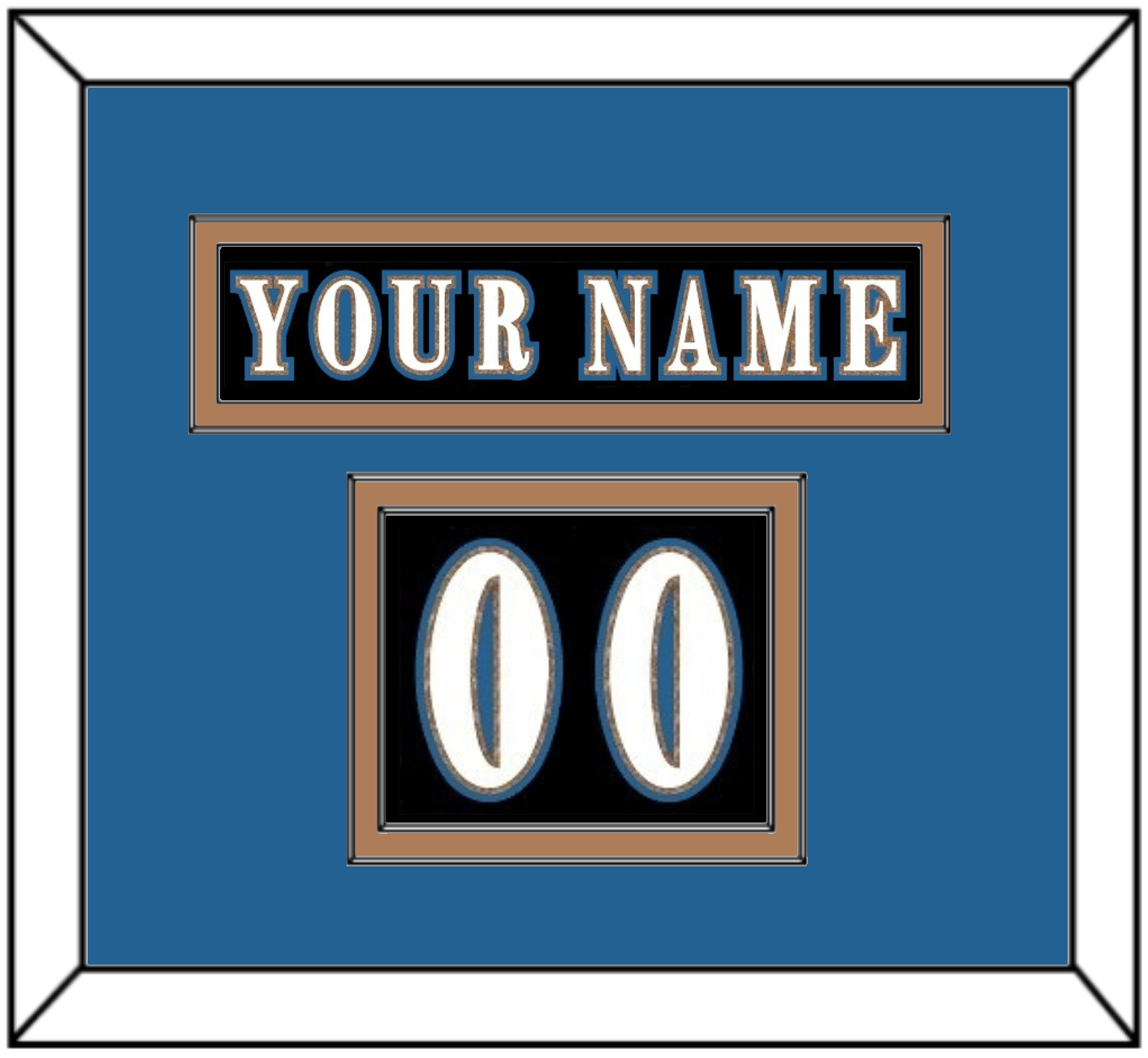 Washington Nameplate & Number (Shoulder) - Alternate Black (2024-2025) - Signature Tier 3