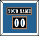 Washington Nameplate & Number (Shoulder) - Alternate Black (2024-2025) - Double Mat 3