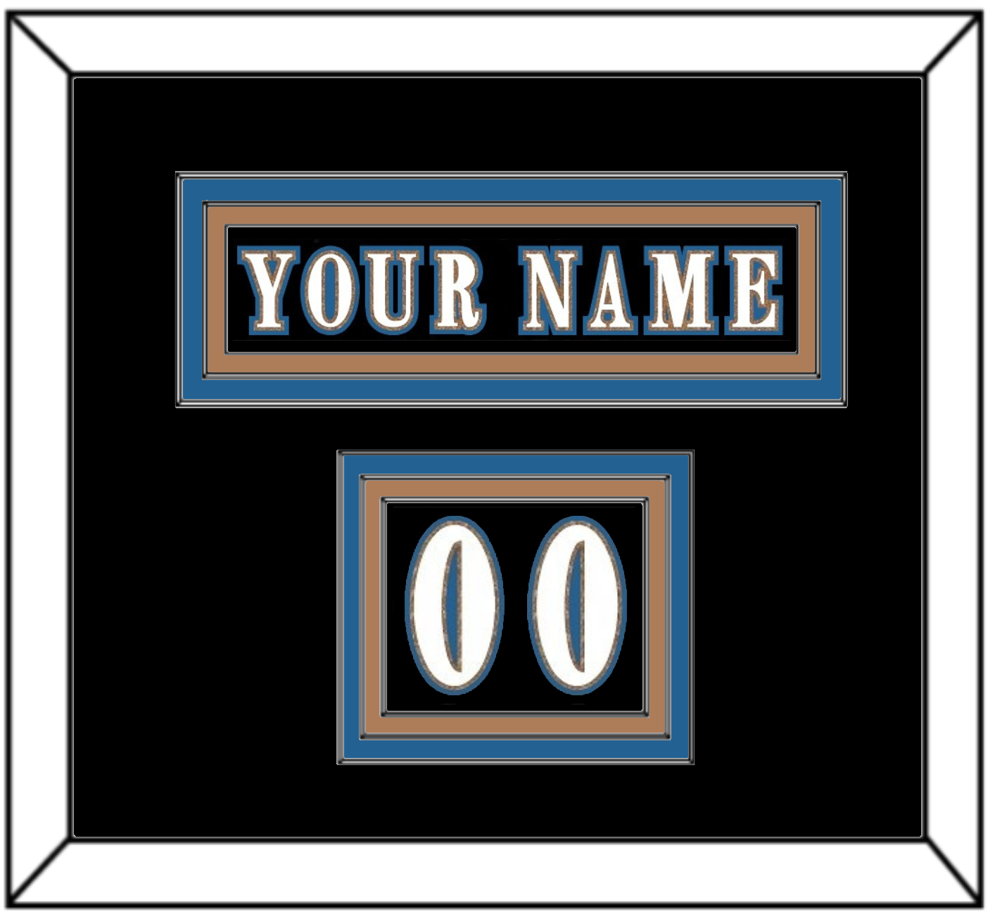 Washington Nameplate & Number (Shoulder) - Alternate Black (2024-2025) - Premier Tier 2