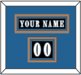 Washington Nameplate & Number (Shoulder) - Alternate Black (2024-2025) - Triple Mat 3