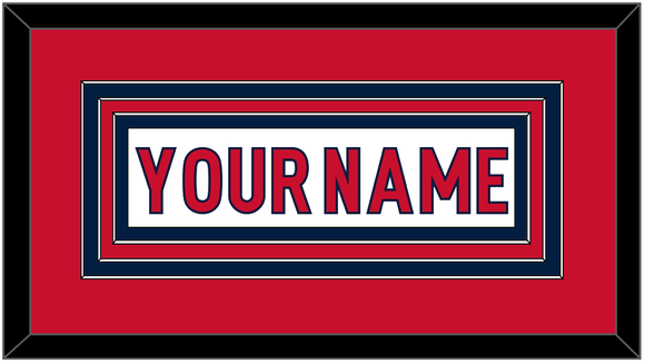 Washington Nameplate - Road White - Triple Mat 1