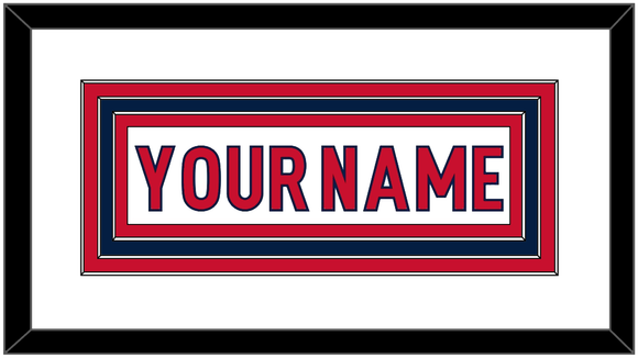 Washington Nameplate - Road White - Triple Mat 2