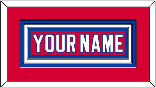 Washington Nameplate - Alternate Red (2015-2017) - Premier Tier 1