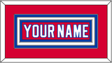 Washington Nameplate - Road Red (1987-1995) - Triple Mat 1