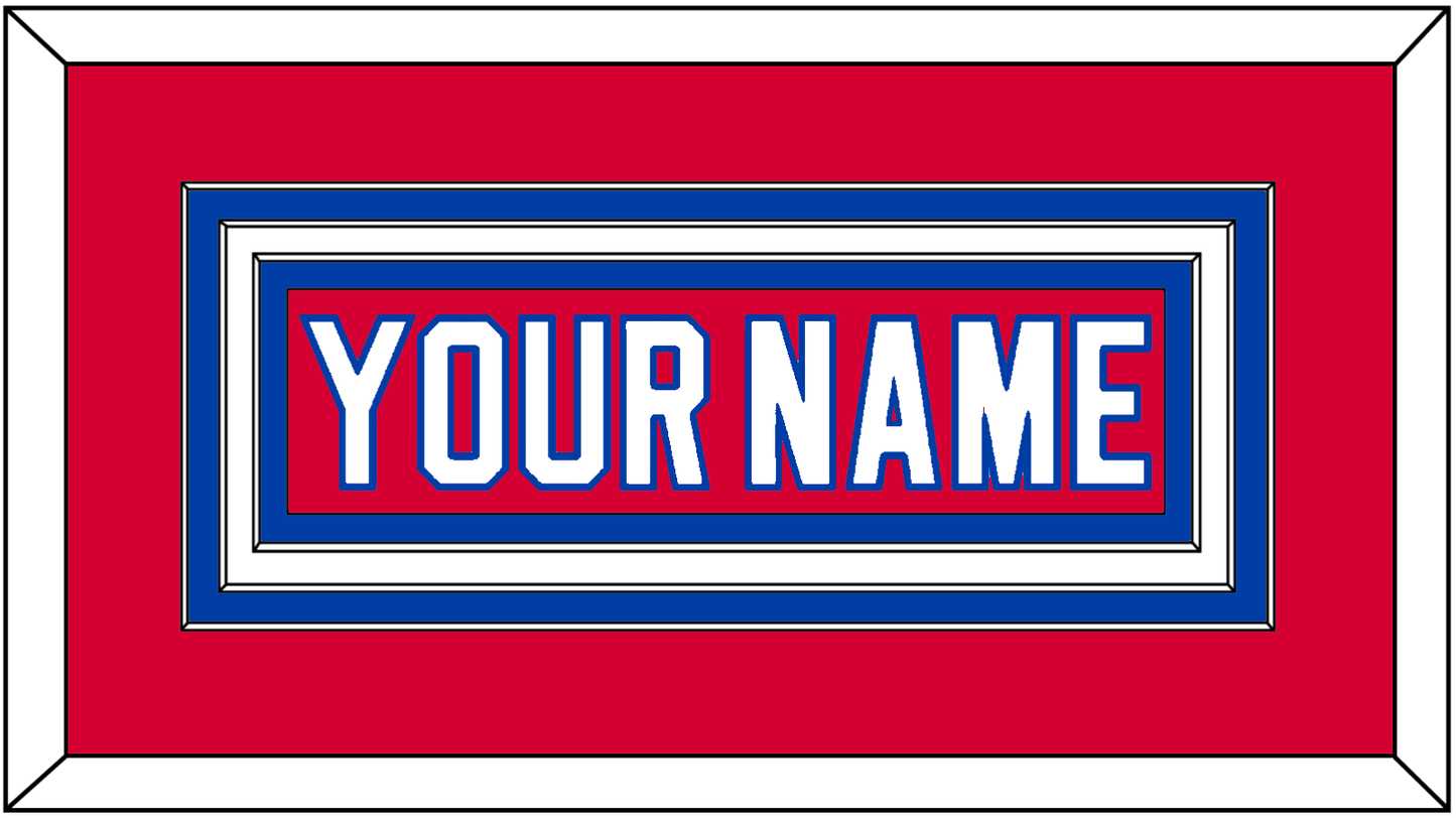 Washington Nameplate - Alternate Red (2018-2020) - Premier Tier 1