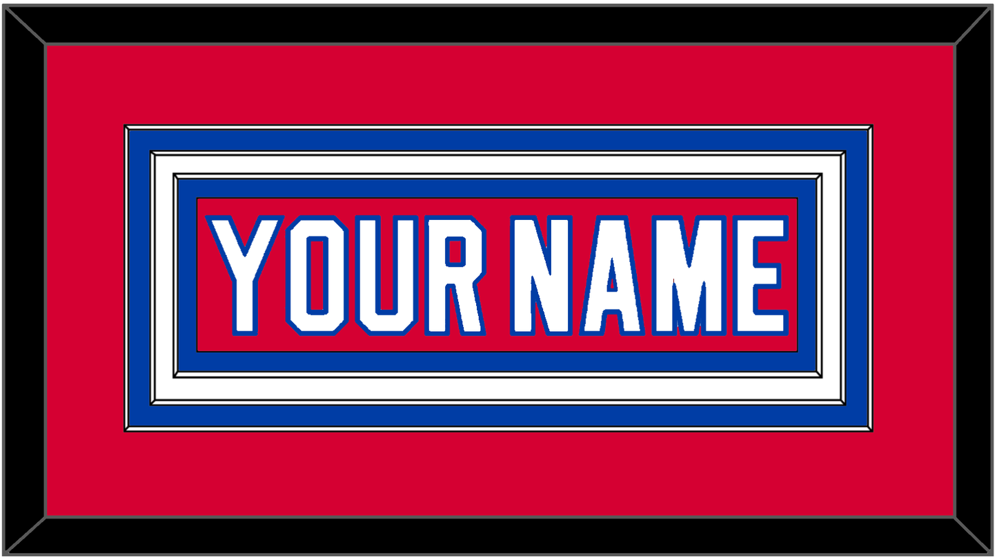 Washington Nameplate - Alternate Red (2018-2020) - Premier Tier 1