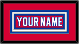 Washington Nameplate - Alternate Red (2015-2017) - Triple Mat 1