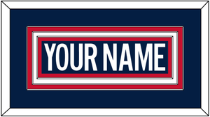 Washington Nameplate - Alternate Blue (2018-2024) - Triple Mat 1