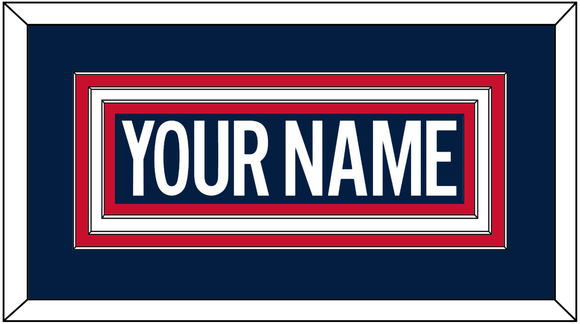 Washington Nameplate - Alternate Blue - Triple Mat 1