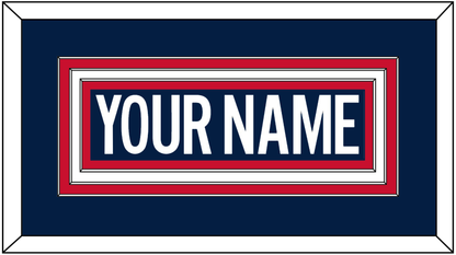 Washington Nameplate - 2018 Stadium Series Blue Jersey - Premier Tier 1