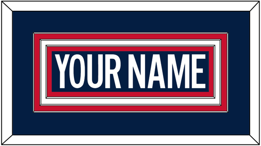 Washington Nameplate - 2018 Stadium Series Blue Jersey - Premier Tier 1