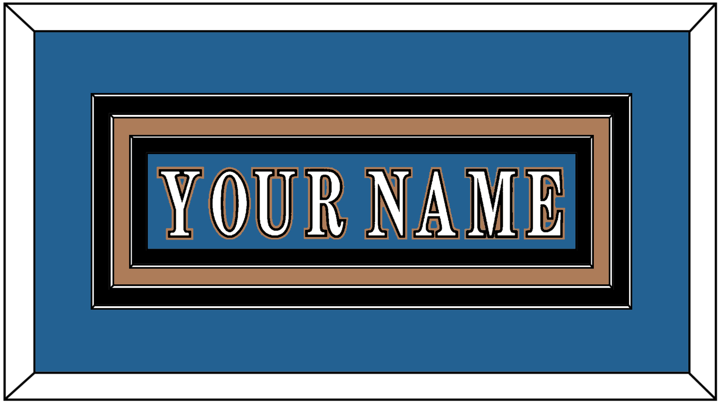 Washington Nameplate - Road Blue (1995-2000) - Premier Tier 2