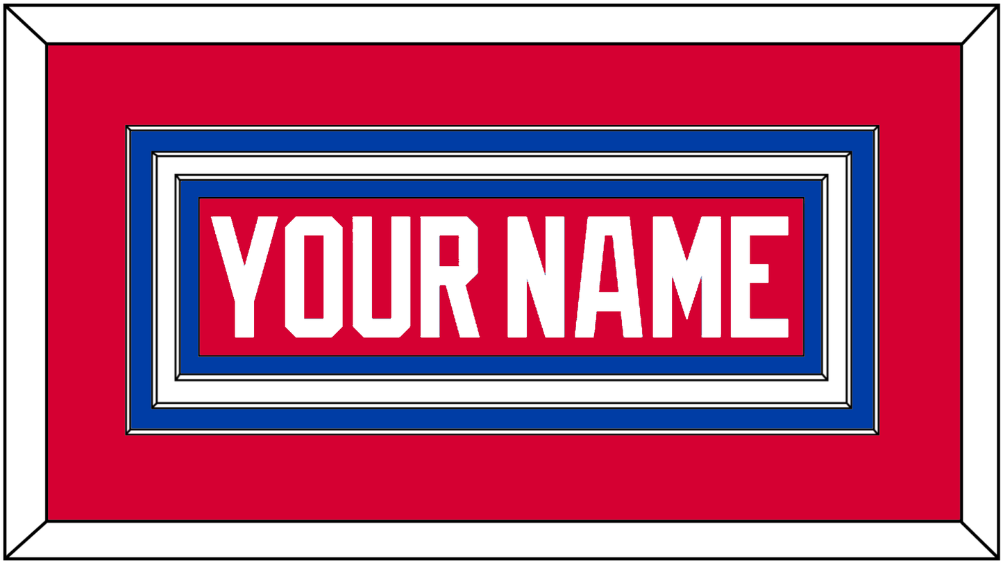 Washington Nameplate - Road Red (1979-1987) - Premier Tier 1