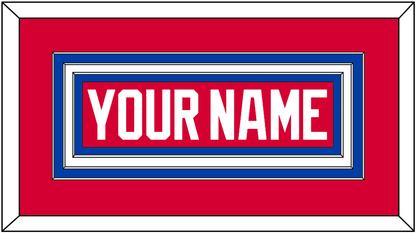 Washington Nameplate - Road Red (1979-1987) - Premier Tier 1