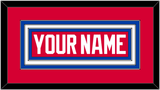 Washington Nameplate - Road Red (1979-1987) - Triple Mat 1