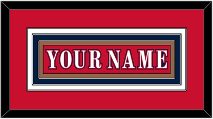 Washington Nameplate - Reverse Retro Red (2020-2021) - Premier Tier 2