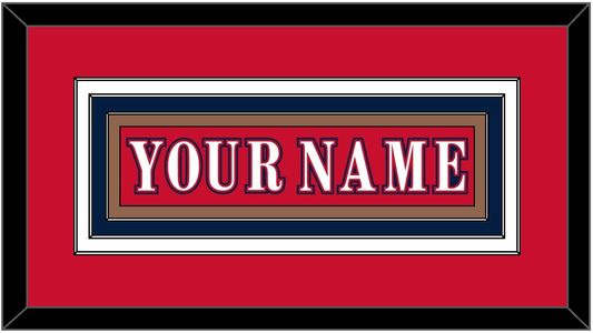 Washington Nameplate - Reverse Retro Red (2020-2021) - Premier Tier 2