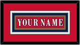 Washington Nameplate - Reverse Retro Red (2020-2021) - Triple Mat 2