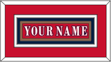 Washington Nameplate - Reverse Retro Red (2020-2021) - Triple Mat 2