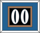 Washington Number (Back) - Alternate Black (2024-2025) - Double Mat 3