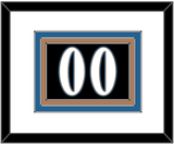 Washington Number (Back) - Alternate Black (2024-2025) - Triple Mat 1