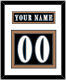 Washington Nameplate & Number (Back) - Alternate Black (2024-2025) - Double Mat 2