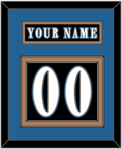 Washington Nameplate & Number (Back) - Alternate Black (2024-2025) - Signature Tier 3
