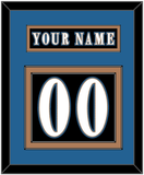 Washington Nameplate & Number (Back) - Alternate Black (2024-2025) - Double Mat 3