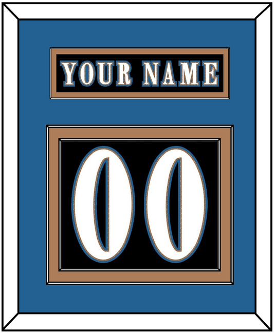 Washington Nameplate & Number (Back) - Alternate Black (2024-2025) - Signature Tier 3