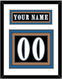 Washington Nameplate & Number (Back) - Alternate Black (2024-2025) - Triple Mat 1