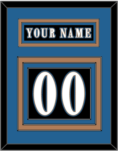 Washington Nameplate & Number (Back) - Alternate Black (2024-2025) - Premier Tier 3