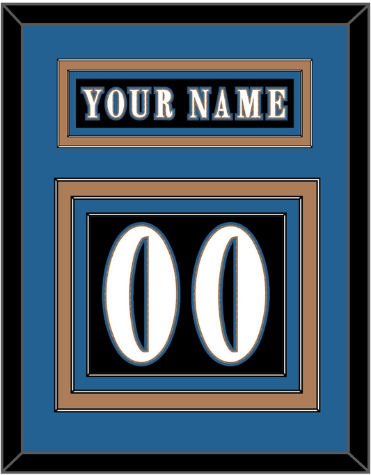 Washington Nameplate & Number (Back) - Alternate Black (2024-2025) - Premier Tier 3