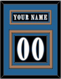 Washington Nameplate & Number (Back) - Alternate Black (2024-2025) - Triple Mat 3