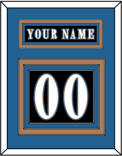 Washington Nameplate & Number (Back) - Alternate Black (2024-2025) - Premier Tier 3