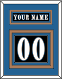 Washington Nameplate & Number (Back) - Alternate Black (2024-2025) - Triple Mat 3