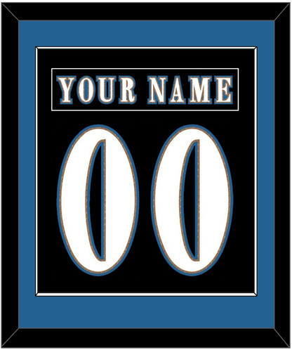Washington Nameplate & Number (Back) Combined - Alternate Black (2024-2025) - Essential Tier 2