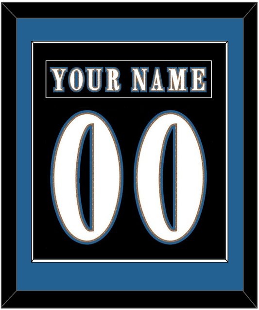 Washington Nameplate & Number (Back) Combined - Alternate Black (2024-2025) - Essential Tier 2