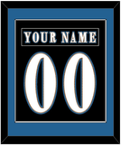 Washington Nameplate & Number (Back) Combined - Alternate Black (2024-2025) - Single Mat 2