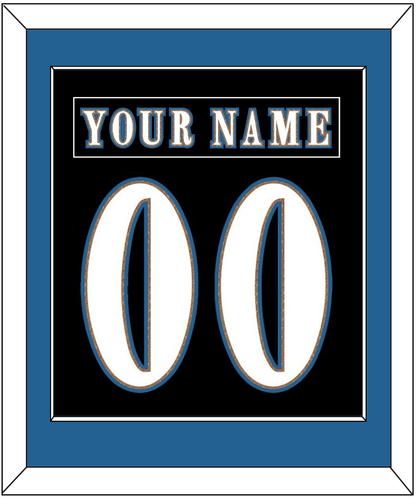 Washington Nameplate & Number (Back) Combined - Alternate Black (2024-2025) - Essential Tier 2