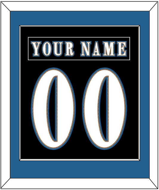 Washington Nameplate & Number (Back) Combined - Alternate Black (2024-2025) - Essential Tier 2