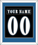 Washington Nameplate & Number (Back) Combined - Alternate Black (2024-2025) - Single Mat 2